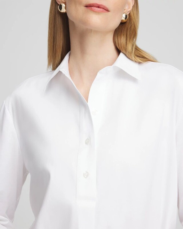 No Iron Knit Mix Tunic - image 4